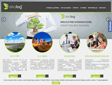 Tablet Screenshot of ekolog.pl